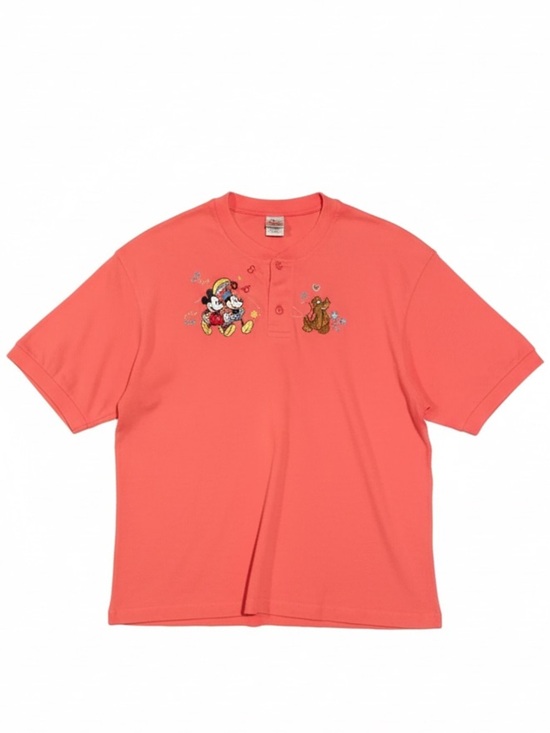 Disney Tops - Disney Minnie Mickey Pluto Embroidered T-shirt